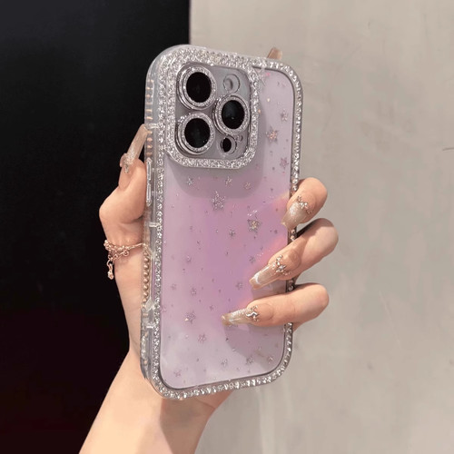 仙女ins晕染闪钻渐变星星适用苹果16ProMax手机壳新款iPhone17Pro简约14plus气质高级13Pro小众女款12保护套