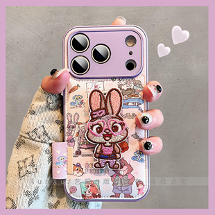超火卡通动漫可爱疯狂动物城适用iPhone17ProMax手机壳苹果16pro秋冬皮质13精孔全包15pro韩系14创意17保护套