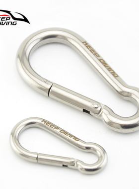 KEEP DIVING 316不锈钢弹簧扣50mm 80mm潜水装备BCD配件