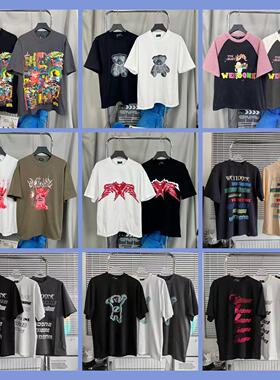 WE11DONE 潮牌短袖24SS新款320G休闲高街韩版宽松夏季男女情侣T恤