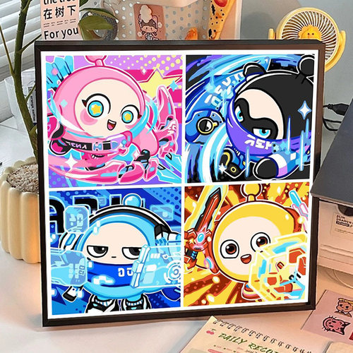 diy数字油画丙烯手绘装饰画画画