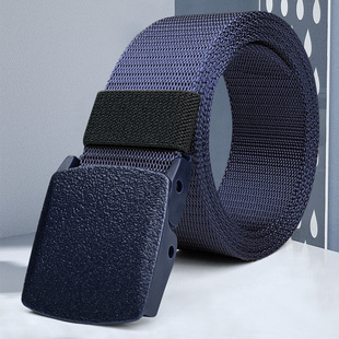 腰带男皮带无自动扣户外运动休闲裤 带军训腰带