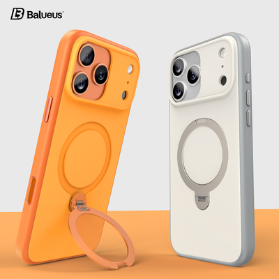 Balueus适用苹果17ProMax手机壳iPhone17pro保护套17磨砂16ProMax防摔15Pro带支架AI相机按键14磁吸13外壳男
