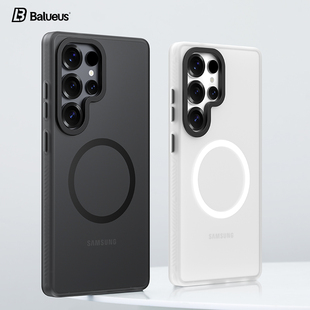 Balueus适用三星S25ultra手机壳S25+高端磨砂Galaxy保护套S25u全包镜头ultra防摔S25超薄磁吸外壳uitra新款男