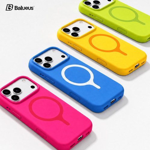 Balueus适用苹果17ProMax手机壳iPhone17Pro液态硅胶磁吸保护壳17多巴胺纯色16Pro夏日air镜头全包16新款外壳