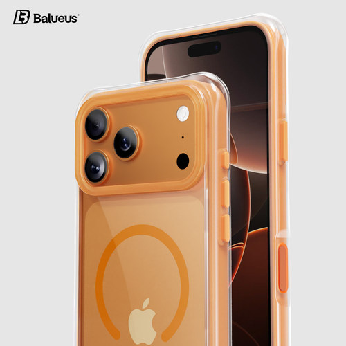 Balueus适用苹果17ProMax手机壳iPhone17Pro高端保护套17硅胶气囊全包防摔AI相机按键17pm磁吸外壳女2025新款