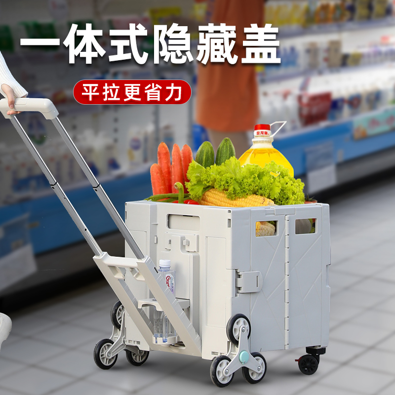 买菜车大众便携购物车推车PP折叠