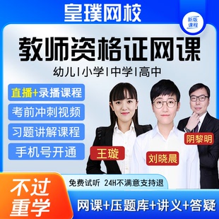 2025年教资网课幼儿园小学中学教师证资格证考试笔试王璇视频真题