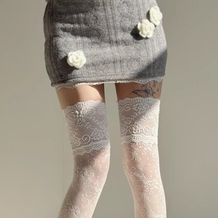 好好看 花纹过膝wa叠穿时尚 甜酷单品 辣妹bi入 感也太强了吧