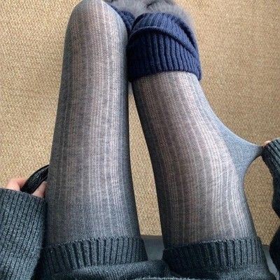 韩系微透连裤袜早秋矜贵感朦胧感