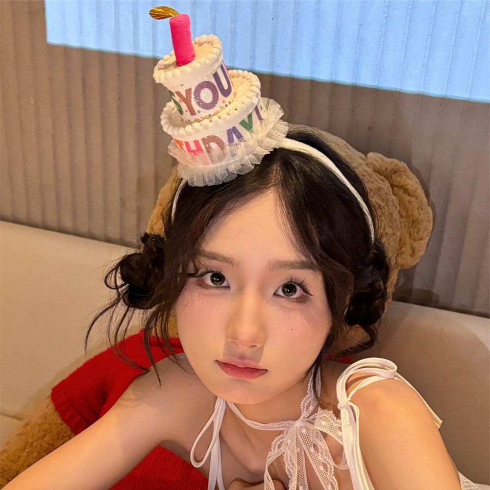 公主生日蛋糕发箍2024新款可爱女