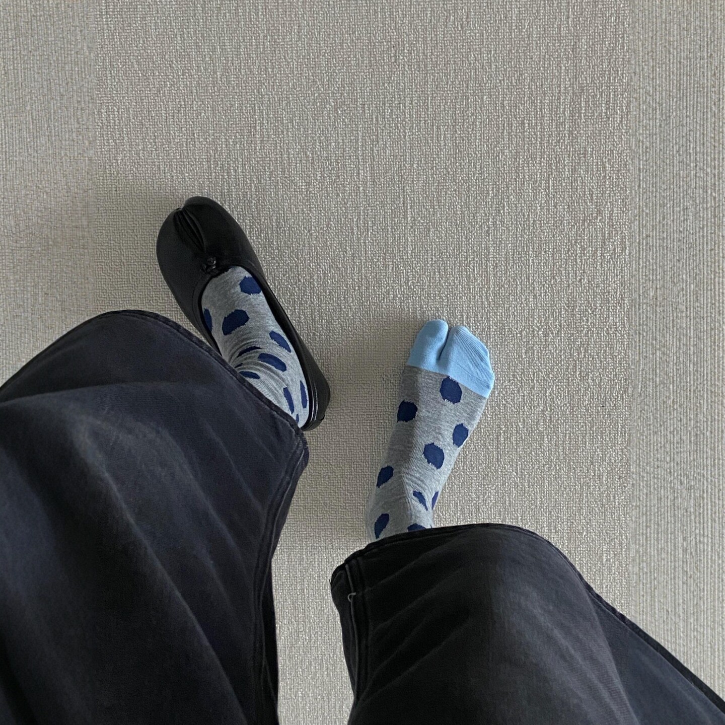 简单魅力日系森系透气网眼分趾袜
