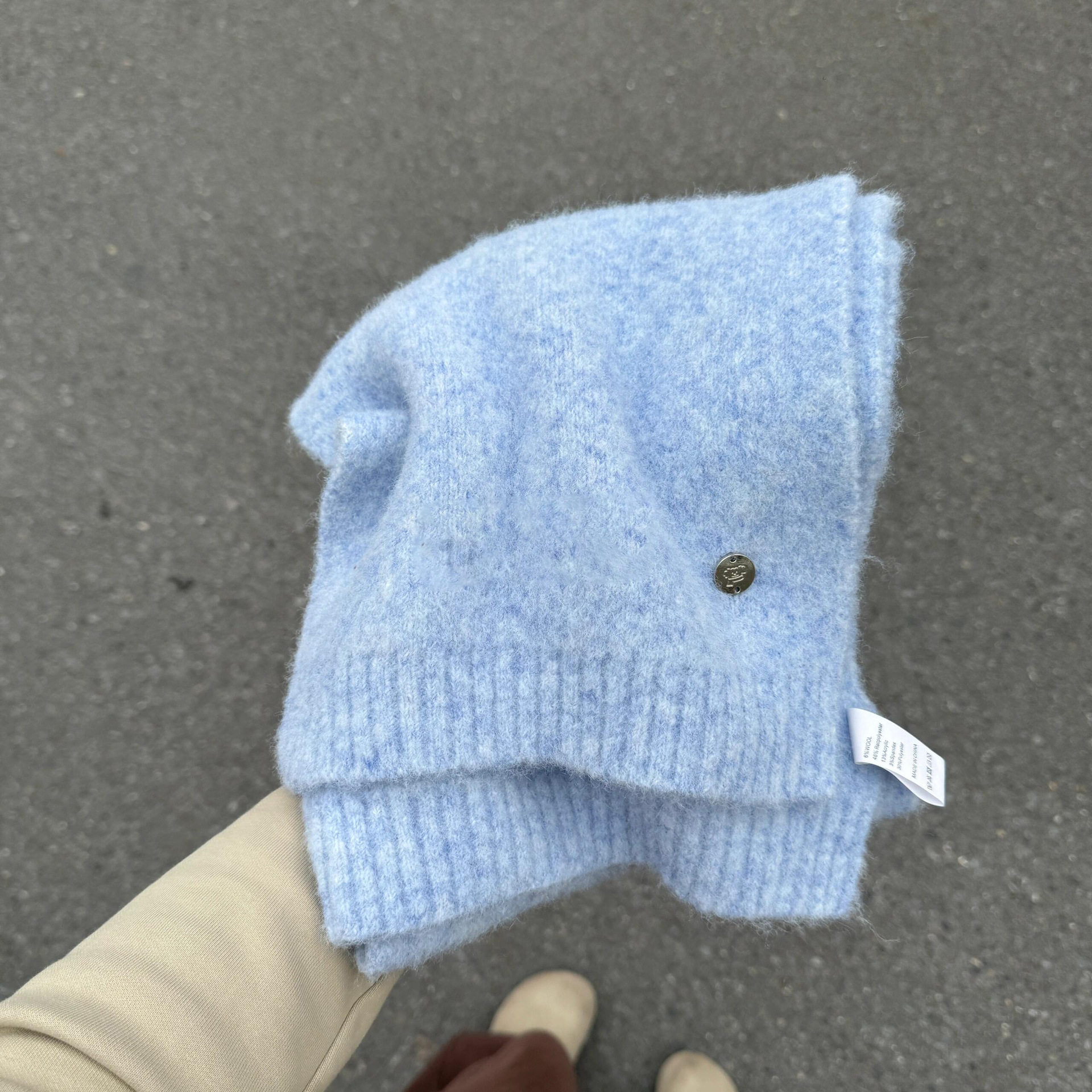 韩系氛围围巾冬季保暖护颈防寒