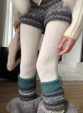 白色裤袜好温柔！暖呼呼太心动了~是复古奶欲的白丝~秋冬精致裤袜