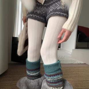 白色裤袜好温柔!暖呼呼太心动了~是复古奶欲的白丝~秋冬精致裤袜