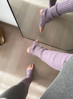 吸睛！紫色真的很有韵味~保暖油美腻~不滑不掉又保暖踩脚袜套鞋带