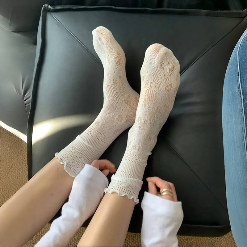 又到了蕾丝袜球鞋的季节夏季百搭
