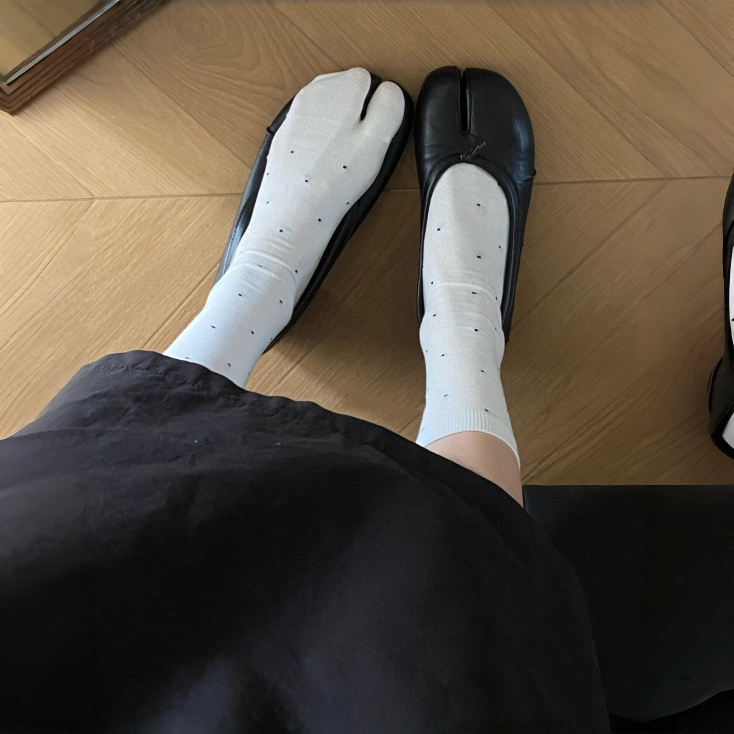 夏日tabi鞋好搭子小波点分指袜袜