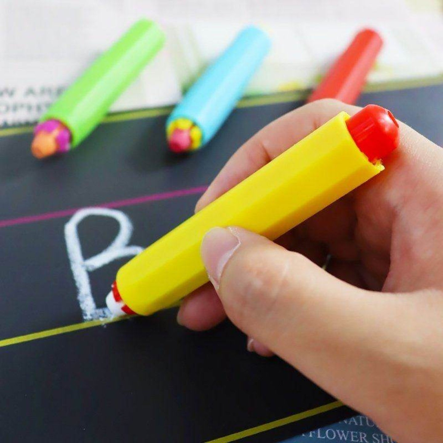粉笔套彩色多色鲜艳无粉尘教师专用护手套黑板报实用工具夹持设计,文具电教/文化用品/商务用品,粉笔,淘宝优惠券,粉丝福利购,淘宝优惠卷