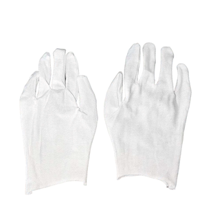 白色全棉手套纯棉加厚文玩盘珠礼仪珠宝接待夏季 实用开车工作 薄款