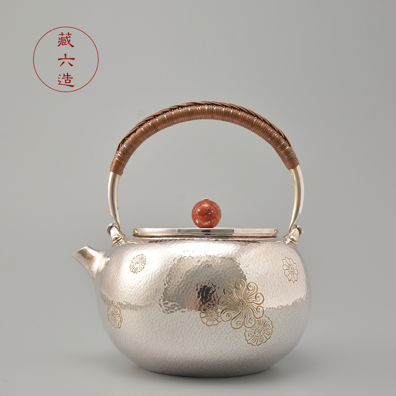 藏六造纯手工纯银999家用