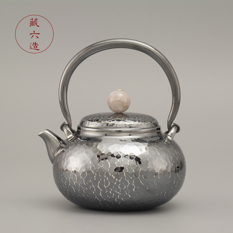 银壶 日本藏六造纯银999纯手工小号银壶泡茶壶 银茶具,餐饮具,茶壶,淘宝优惠券,粉丝福利购,淘宝优惠卷