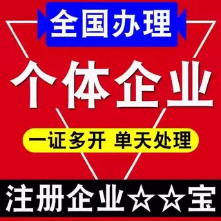 企业支付宝代开营业执照注册个体其它设计服务