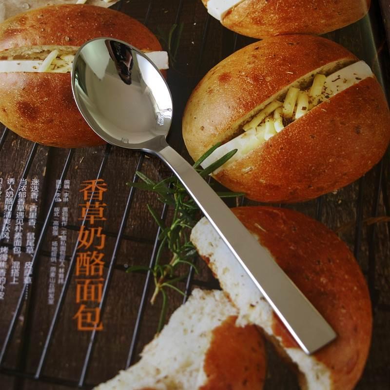 非常美！5A镜面304分餐勺主餐勺饭勺汤匙调羹勺子厚重有质感餐具