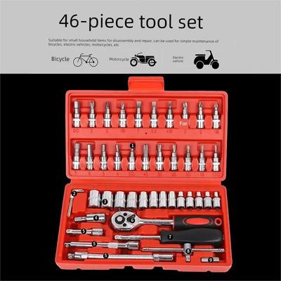 德国工艺件套装套筒扳手快速小飞汽车修理汽车修理棘轮螺丝刀工具