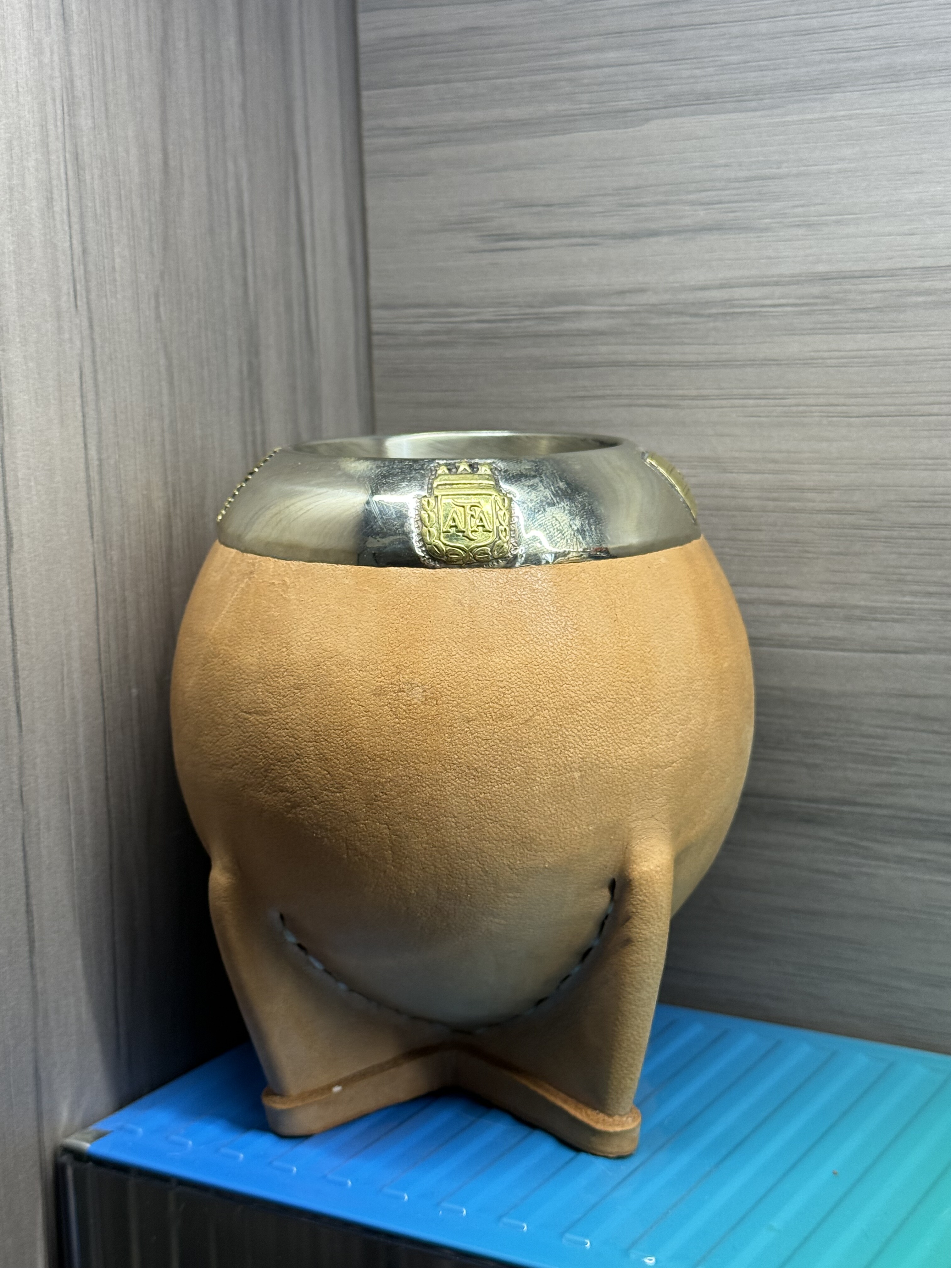 马黛茶专用杯纯雕花手工葫芦内胆送吸管现货