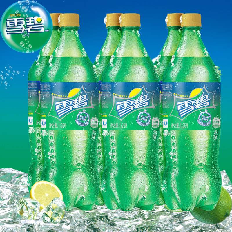 可口可乐雪碧1.25l*12瓶装升大瓶整箱特价年汽水小碳酸饮料82