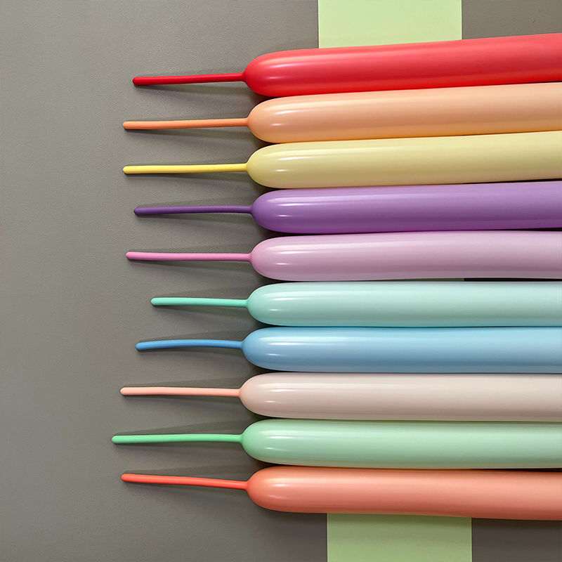 马卡龙260长条气球小太子100根装