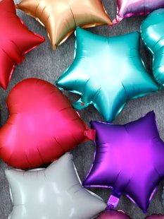 18 дюйм металла цвет алюминия мембрана воздушный шар свадьба Свадебный дом день рождения партия одеваться декоративный любовь форма пятиконечная звезда