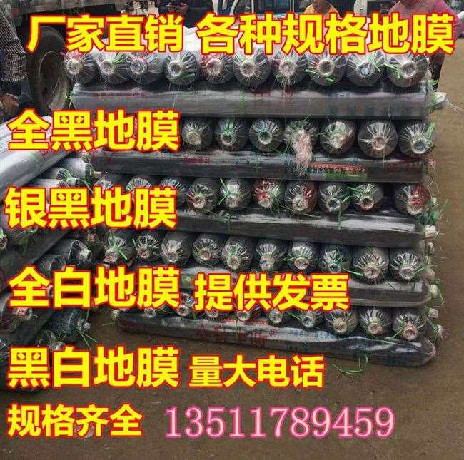 现货速发地溥模地膜生大棚农用黑色地膜地布塑料薄膜防草地膜蔬菜