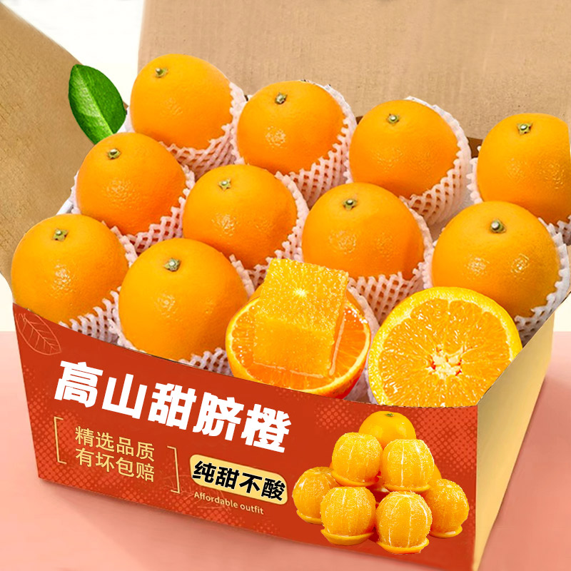 正宗现摘高山夏橙3斤9-12枚