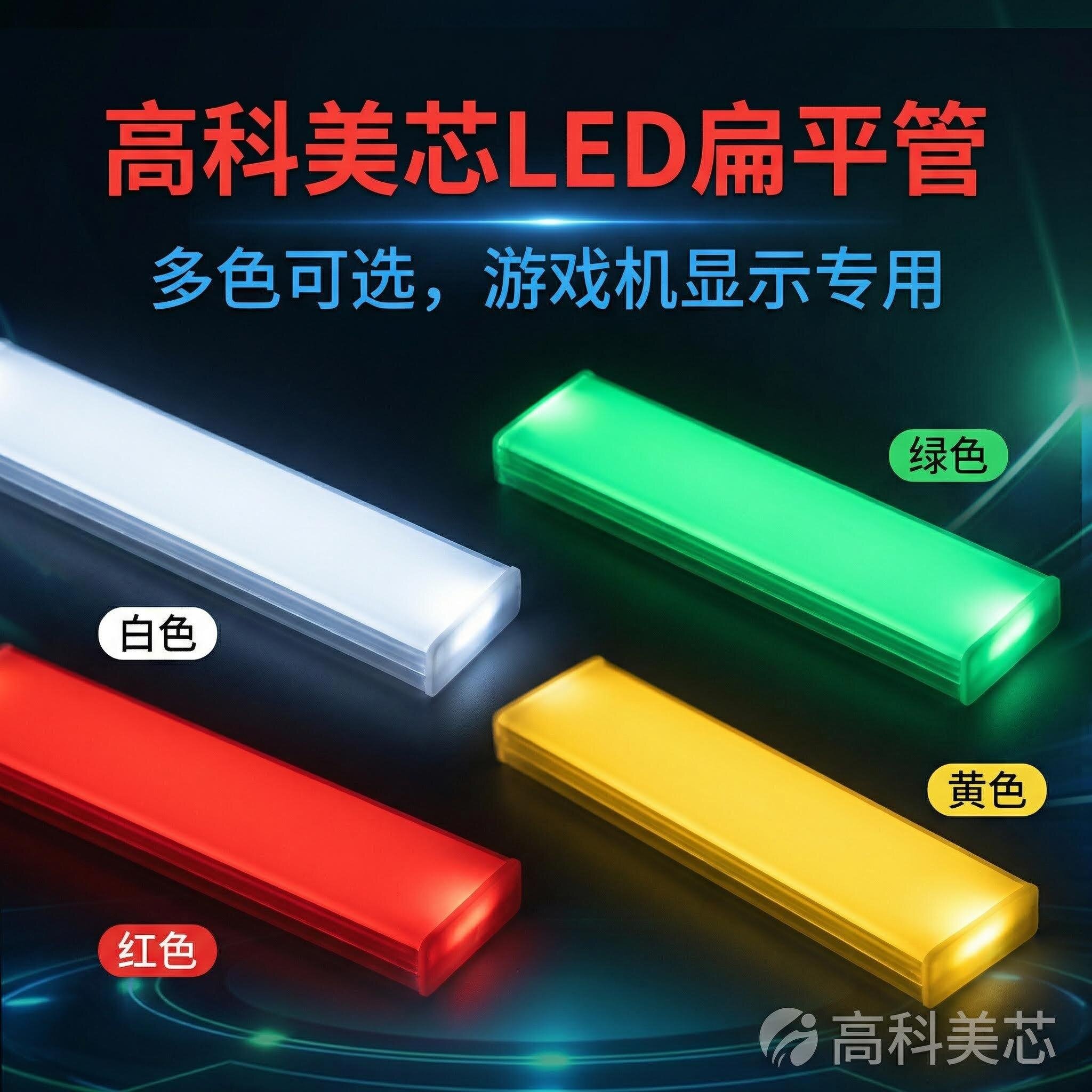 高科美芯 平面发光二极管红 蓝 白黄LED平面管游戏机显示屏显示灯