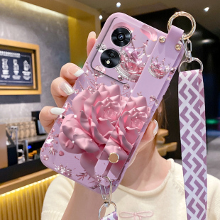 适用oppoa97手机壳腕带支架a96新款液态硅胶a93斜跨挂绳a93s防摔a92s男女oppoa91可爱a8全包a73手机套a79