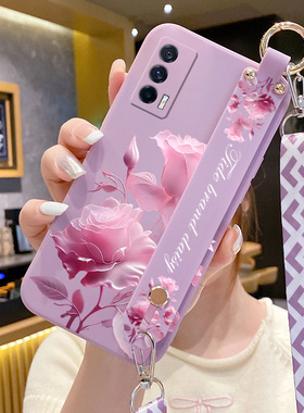 适用vivoiqooneo5手机壳vivoiqooneo5Se新款液态硅胶V2118A腕带支架V2055A防摔V2157A全包vivoiqooneo5活力版