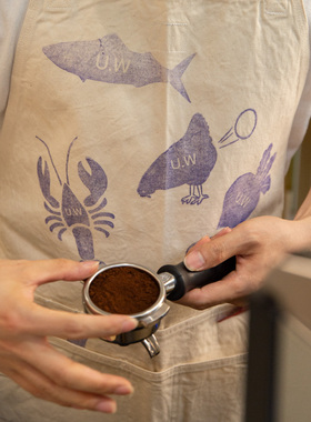 国棉壹厂 北京织造手工印章咖啡师多功能全棉围裙 VINTAGE&REPUBL