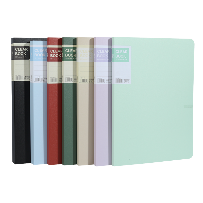 8K画册画夹收纳插页袋海报作品集收纳册8开画画文件夹绘画收藏夹儿童美术画纸保存收集装奖状的袋子B4资料册