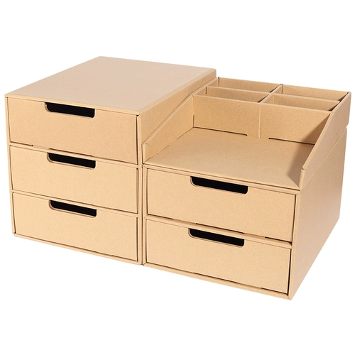 Кожаная коробка для хранения, универсальная простая складная вместительная и большая система хранения для документов, увеличенная толщина