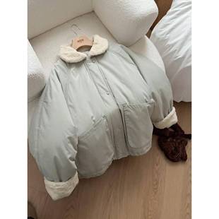 韩系毛领棉服女2025冬季新款棉衣棉袄爆款保暖外套加厚冬天设计感