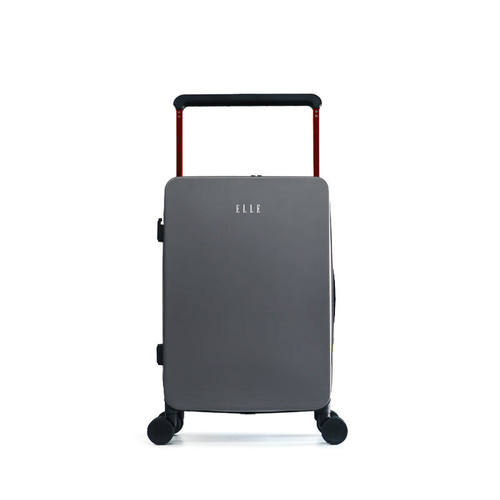 ELLE奢风宽杆拉杆箱旅行箱灰色20英寸GH162P90519积分保险礼