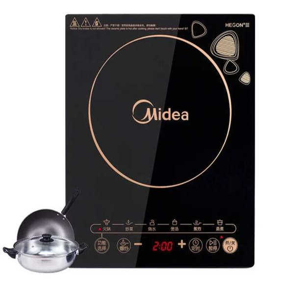 Midea/美的C21-WK2102家用电磁炉多功能火锅炒菜大火力触摸屏