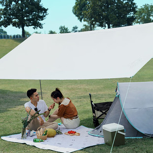 大迈户外郊游露营涂银星际飞越天幕便携舒适野餐防晒遮阳DM-1009