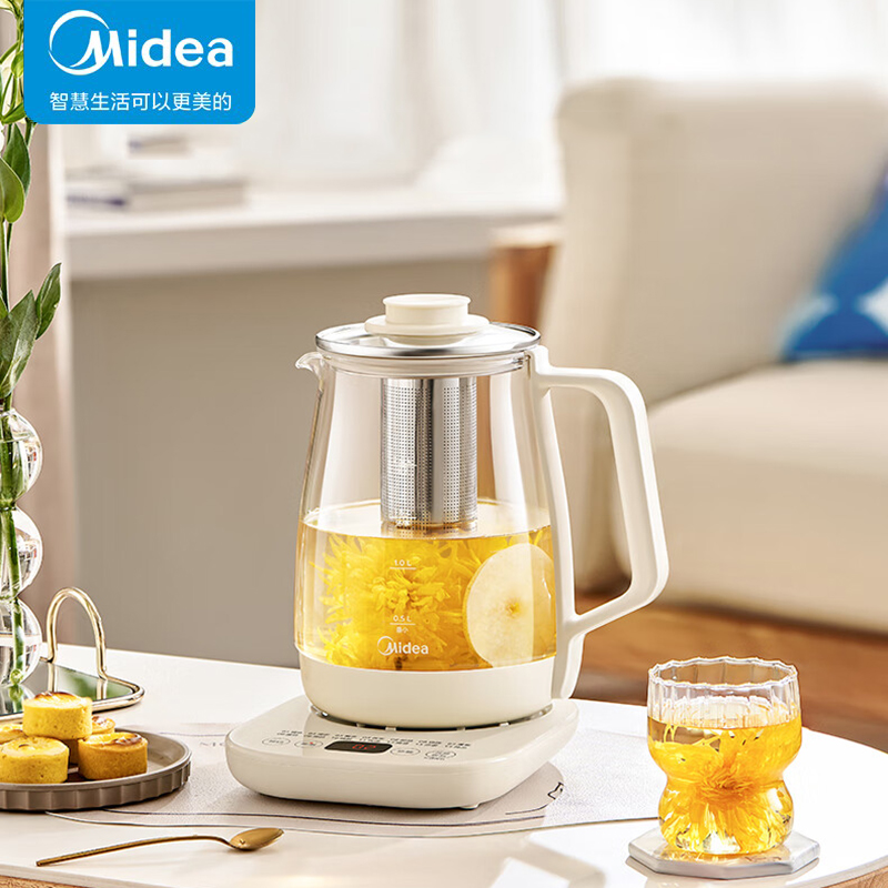 美的养生壶2L大容量烧水壶316L母婴材质花茶壶煮茶壶MK-YS20P502