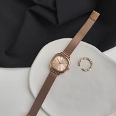 公务员机械考试专用手表女款 复古小众设计初高中学生国考女生考研