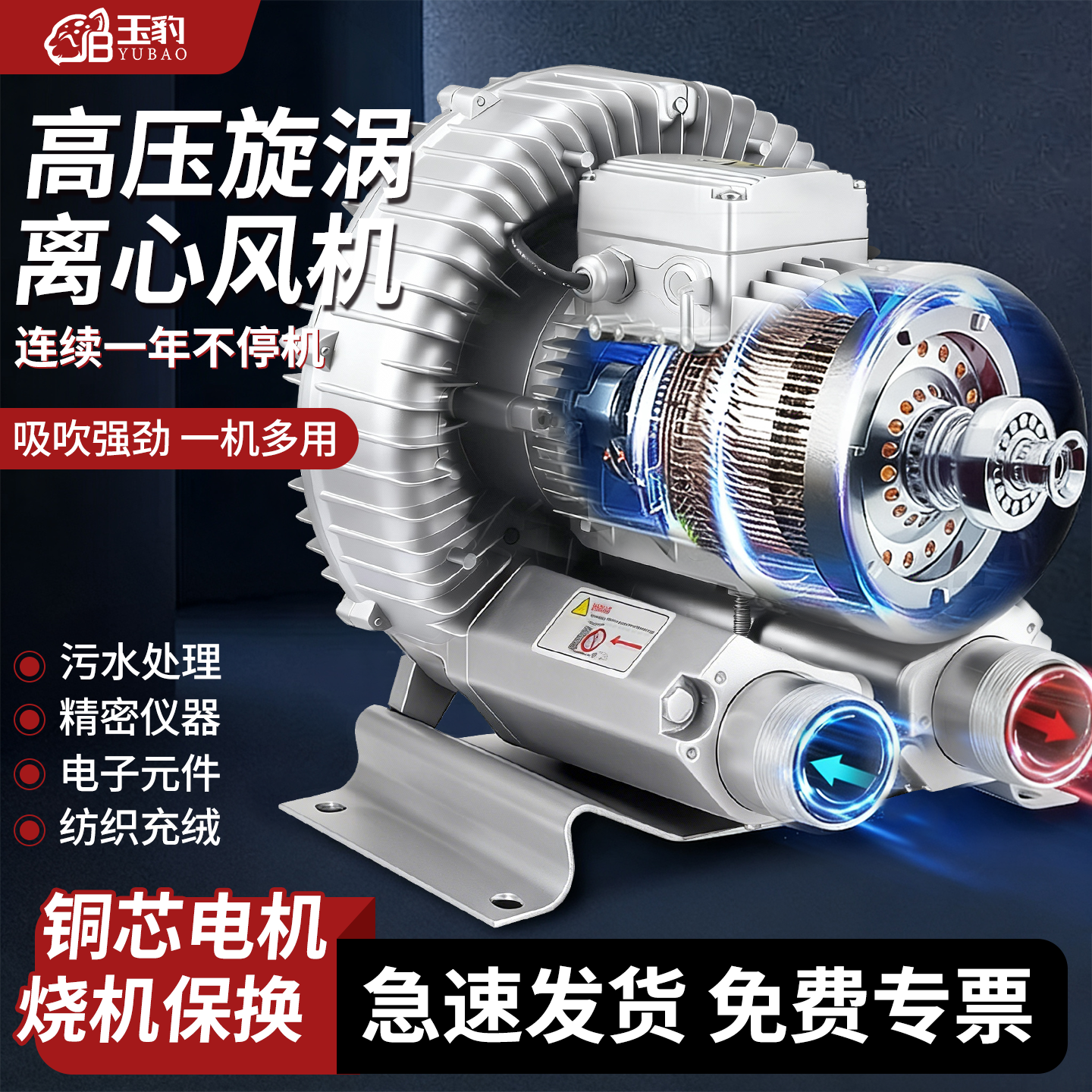 玉豹高压旋涡风机大功率