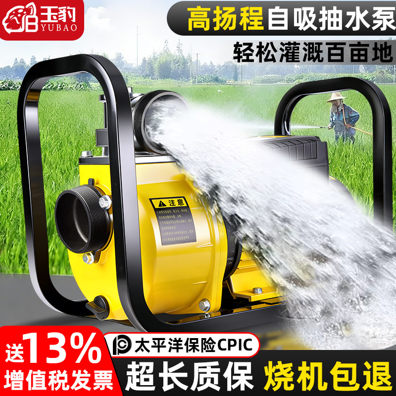 农用灌溉水泵大流量抽水泵2寸3寸4寸高扬程自吸离心泵污水泥浆泵