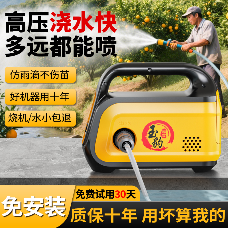 充电式抽水泵农用浇地浇菜神器户外灌溉农村菜园淋菜大功率浇水机